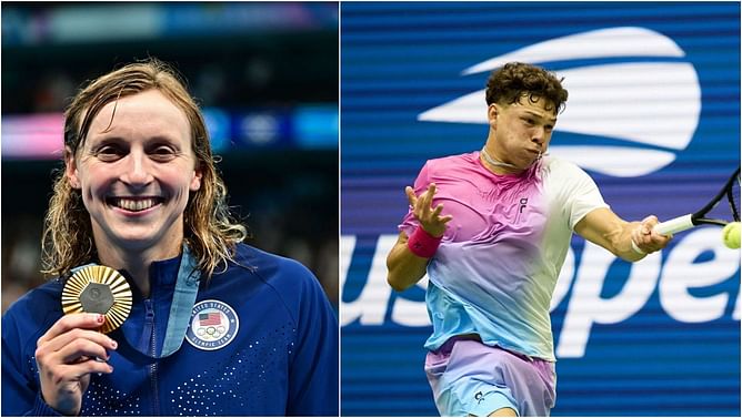 "I'll go with Ben Shelton" - Swimming legend Katie Ledecky picks fellow Florida Gators alumni as her ideal mixed doubles partner at US Open 2024
