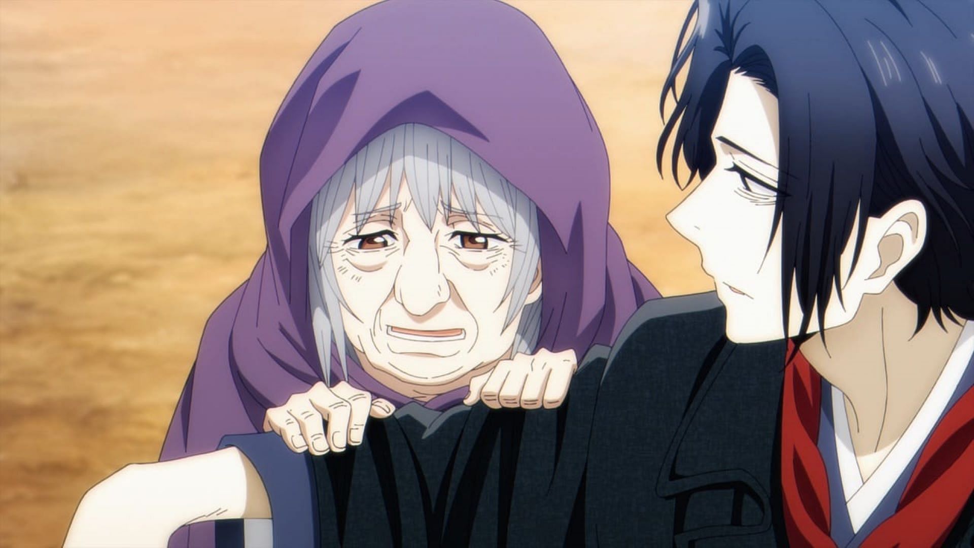 The old woman and Sensei in No Longer Allowed in Another World episode 10 (Image via AtelierPontdarc)