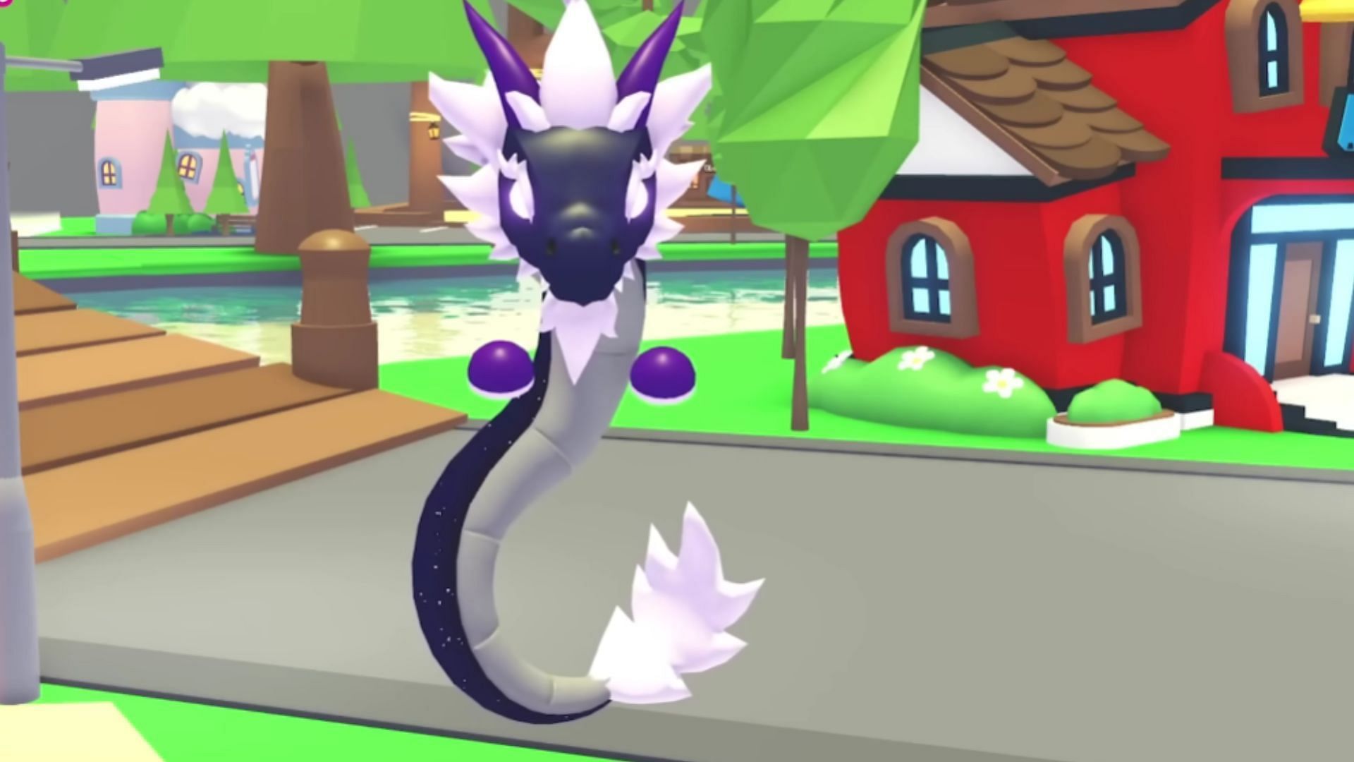 A normal version of Midnight Dragon Pet (Image via Roblox @ PlayAdoptMe)