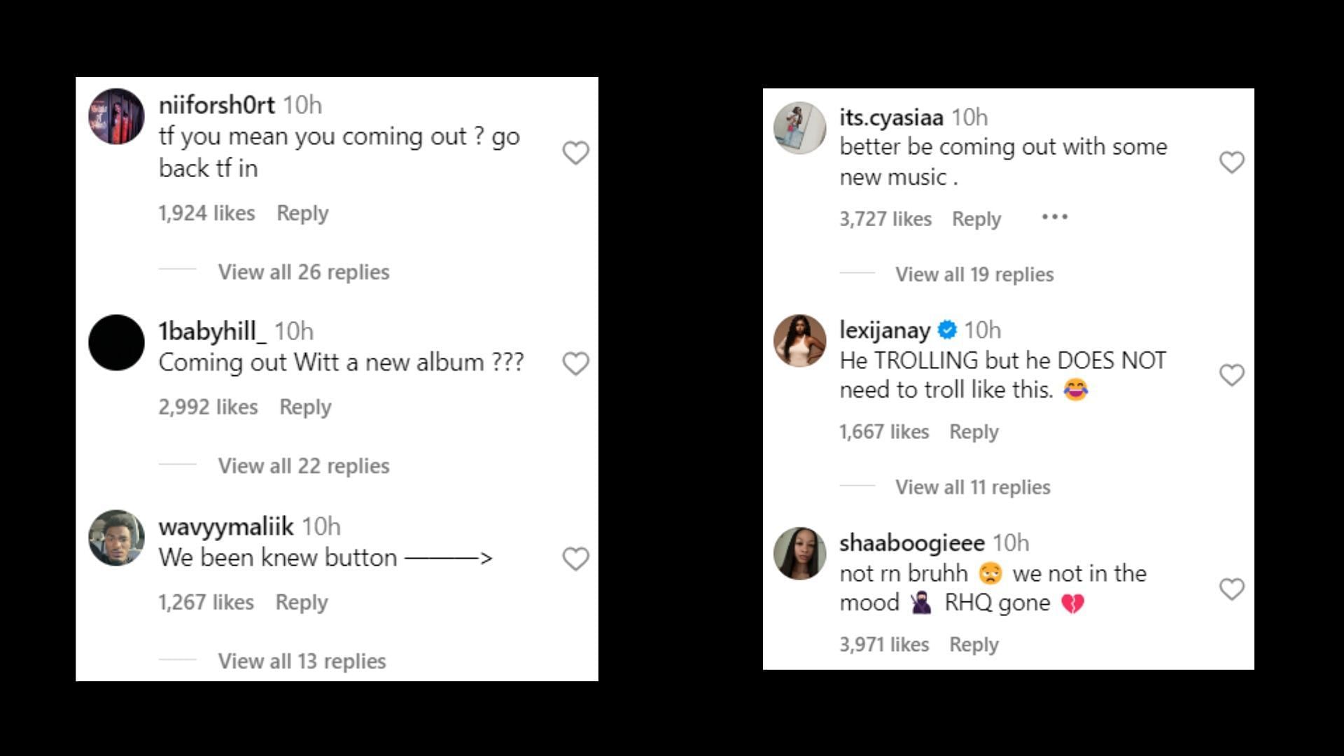 Users react online (Images via Instagram/@theshaderoomteens)