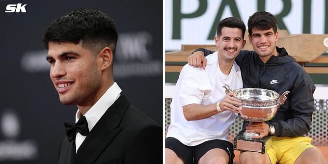 In Pictures: Carlos Alcaraz euphoric in wedding celebrations as close friend & physio Fran Rubio gets hitched