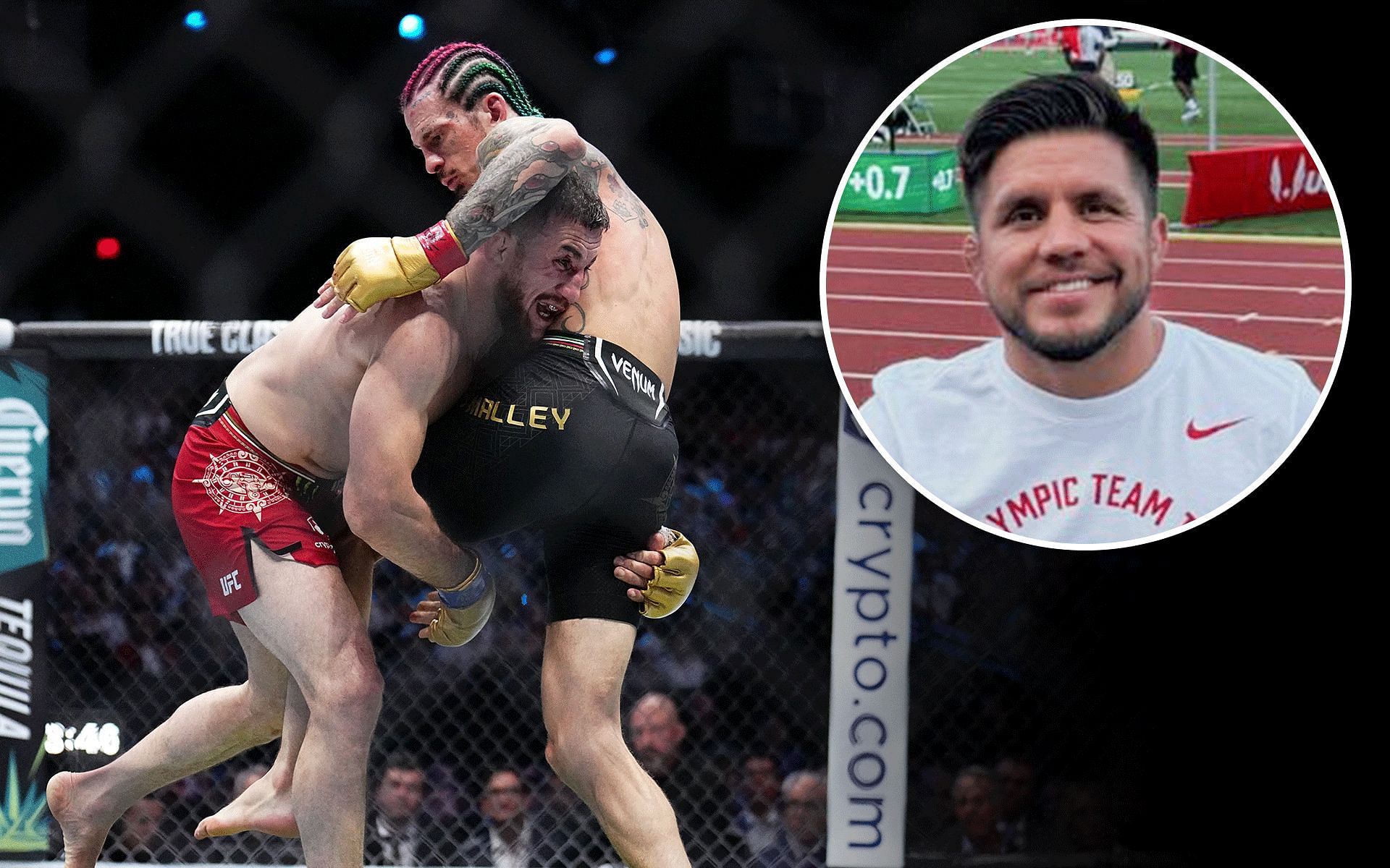 Henry Cejudo (inset) details the Sean O