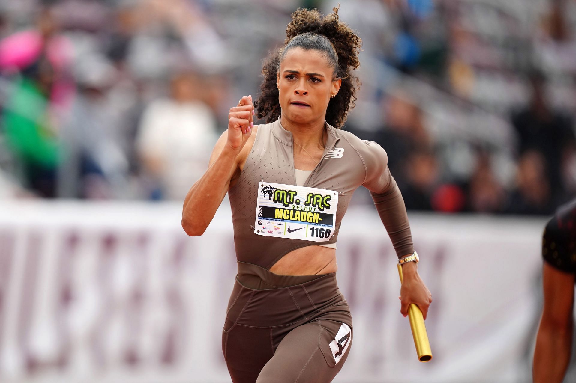 McLaughlin-Levrone at the 64th Mt. San Antonio College Relays (Image via: Getty Images)