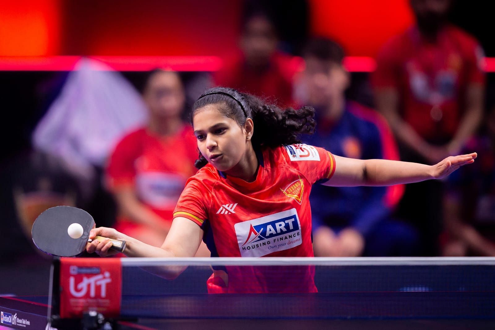 Diya Chitale in action, Image Credits: UTT