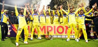 [WATCH] Mysore Warriors' winning moment as they clinch the 2024 Maharaja Trophy T20 title defeating Bengaluru Blasters in the final