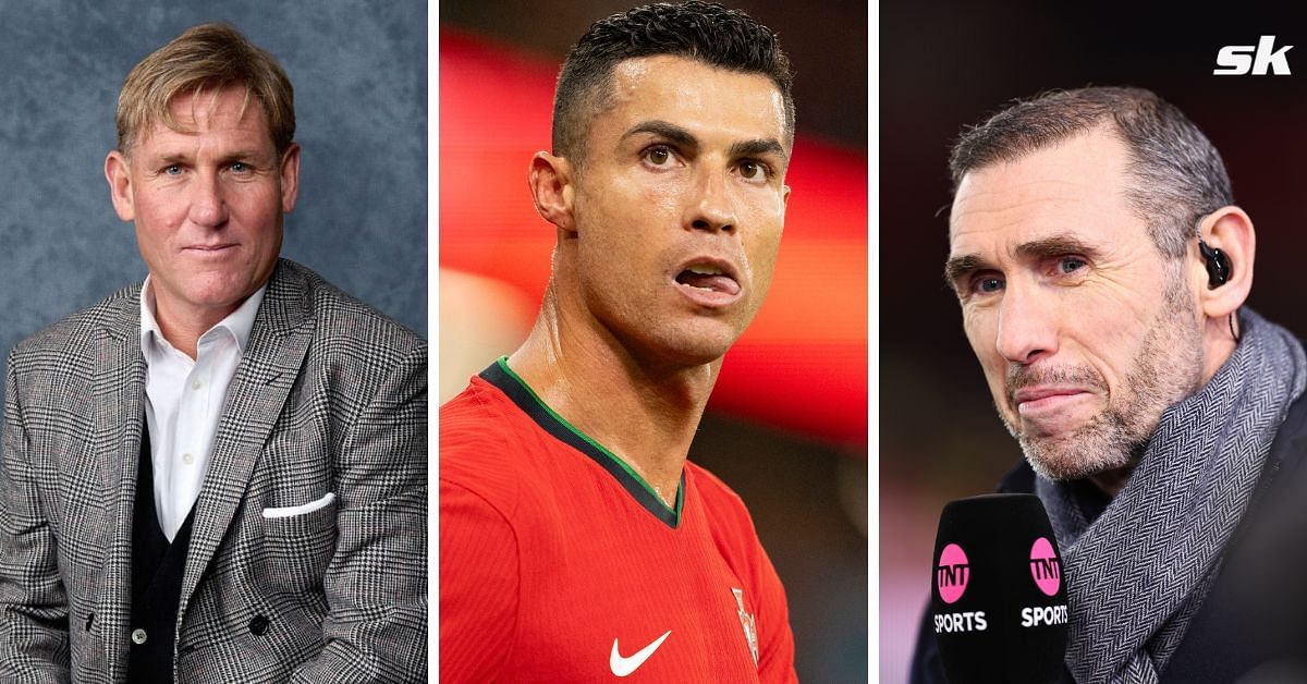  (L-R): Simon Jordan, Cristiano Ronaldo, and Martin Keown