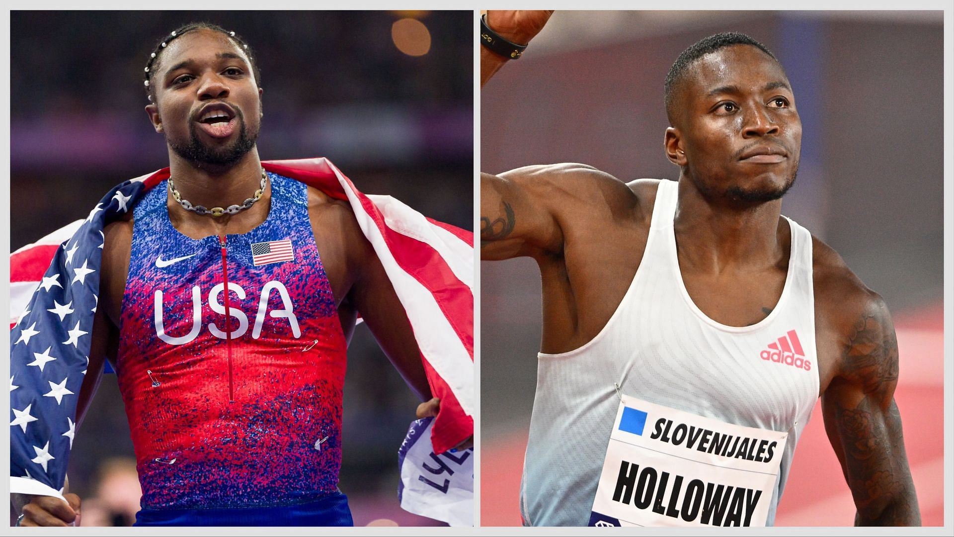 Noah Lyles and Grant Holloway