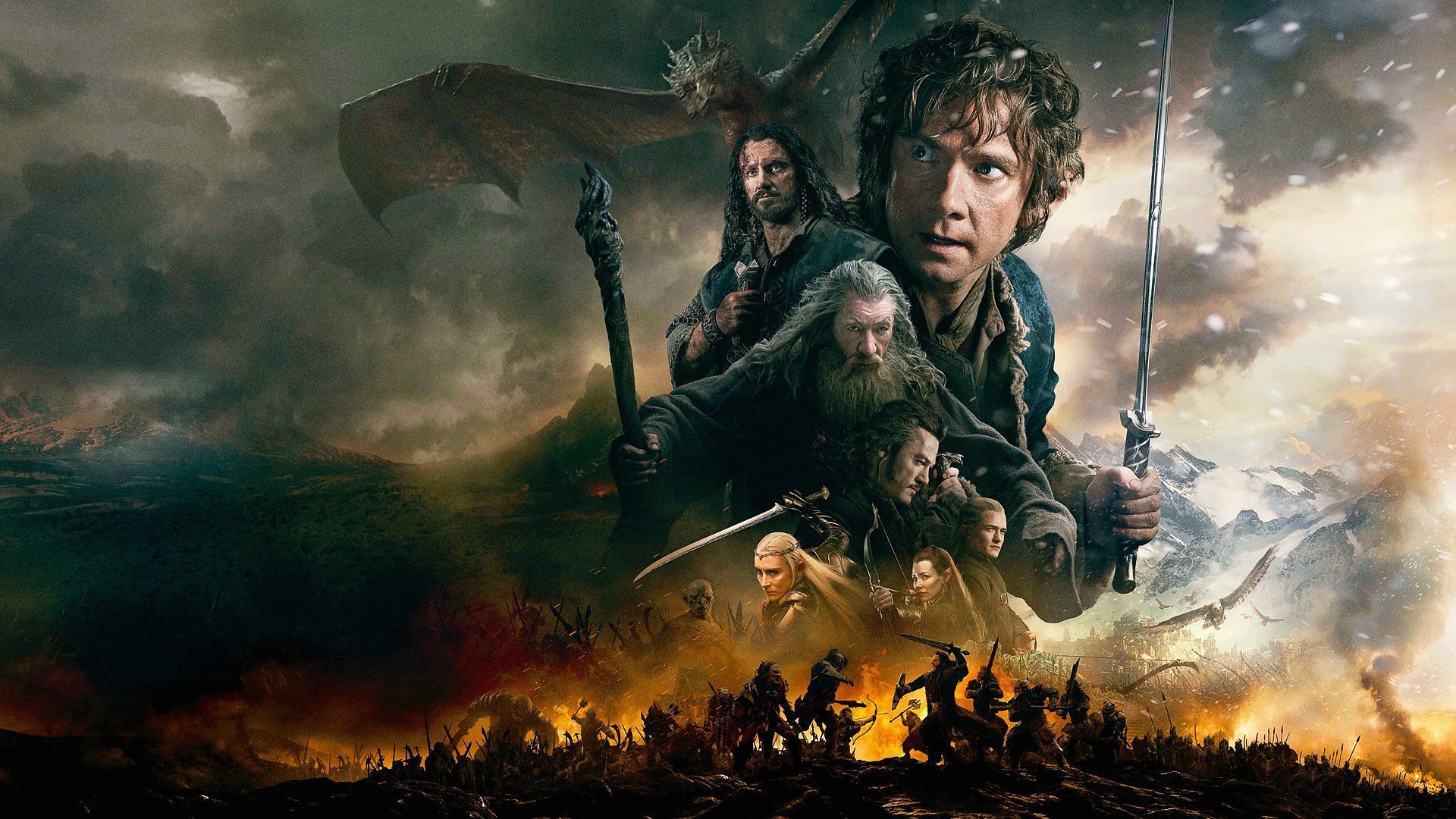 Still from The Hobbit: The Battle of The Five Armies (Image via Amazon Prime Video)