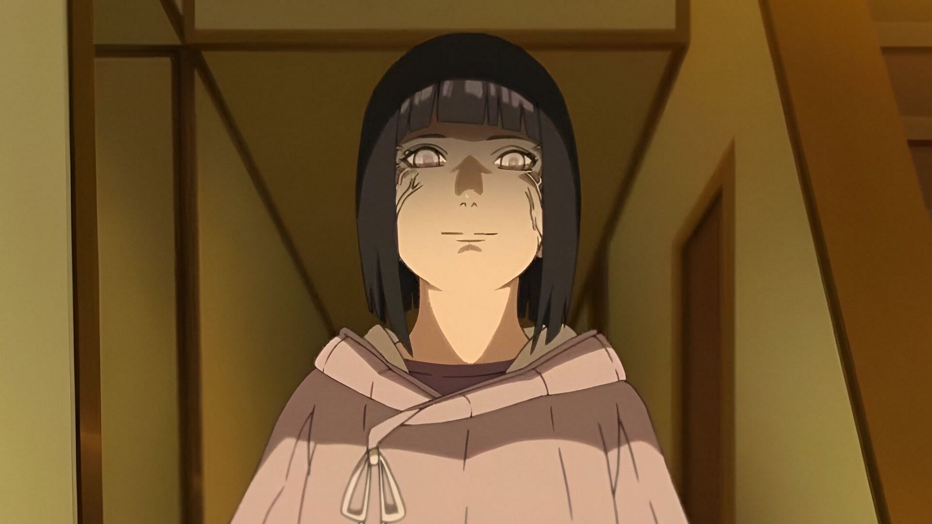 Hinata Hyuga as seen in the anime (Image via Studio Pierrot)