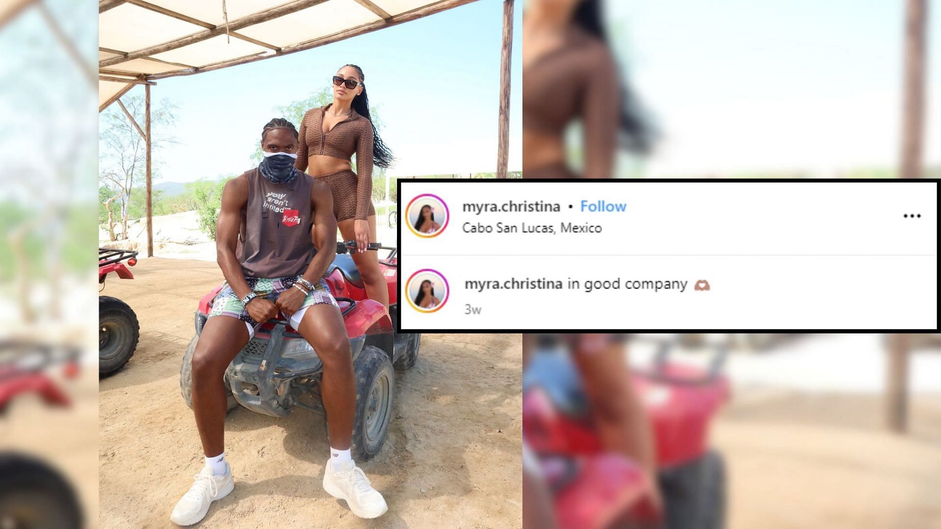 Myra Gordon posts snap with Maxey in Mexico