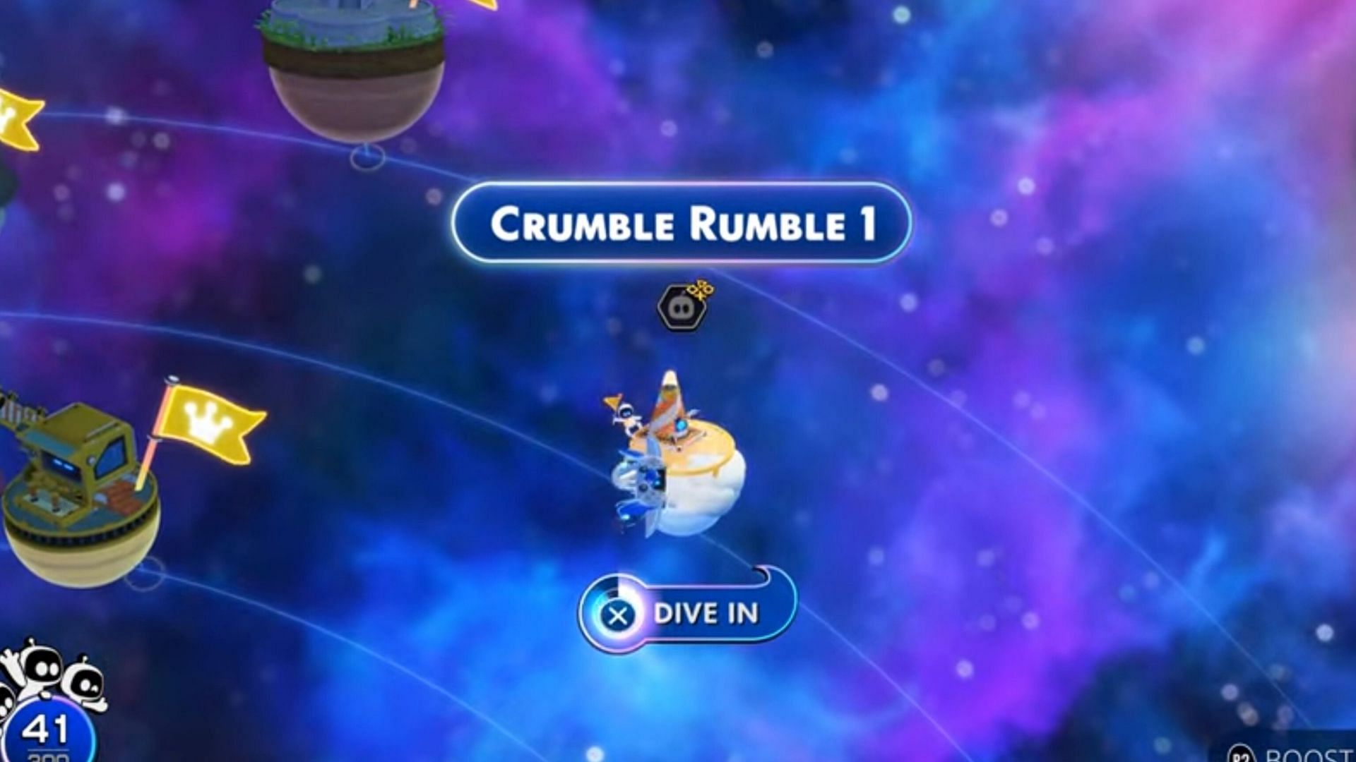 Astro Bot Crumble Rumble 1: How to collect Bernie Williams