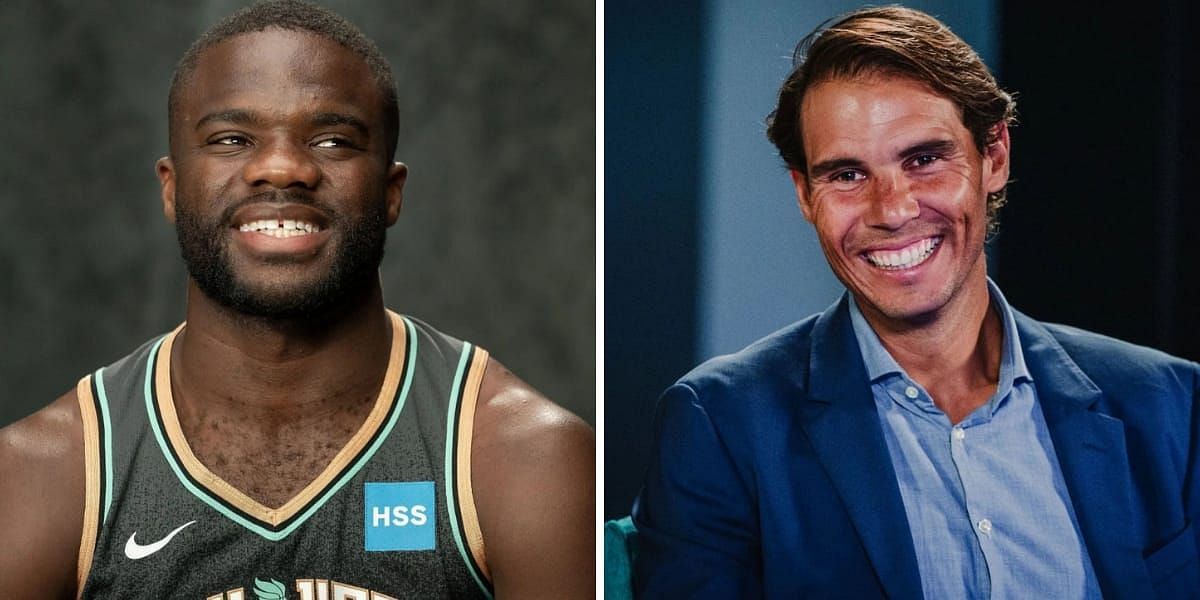 Frances Tiafoe (L) &amp; Rafael Nadal (R) (Image source: GETTY)