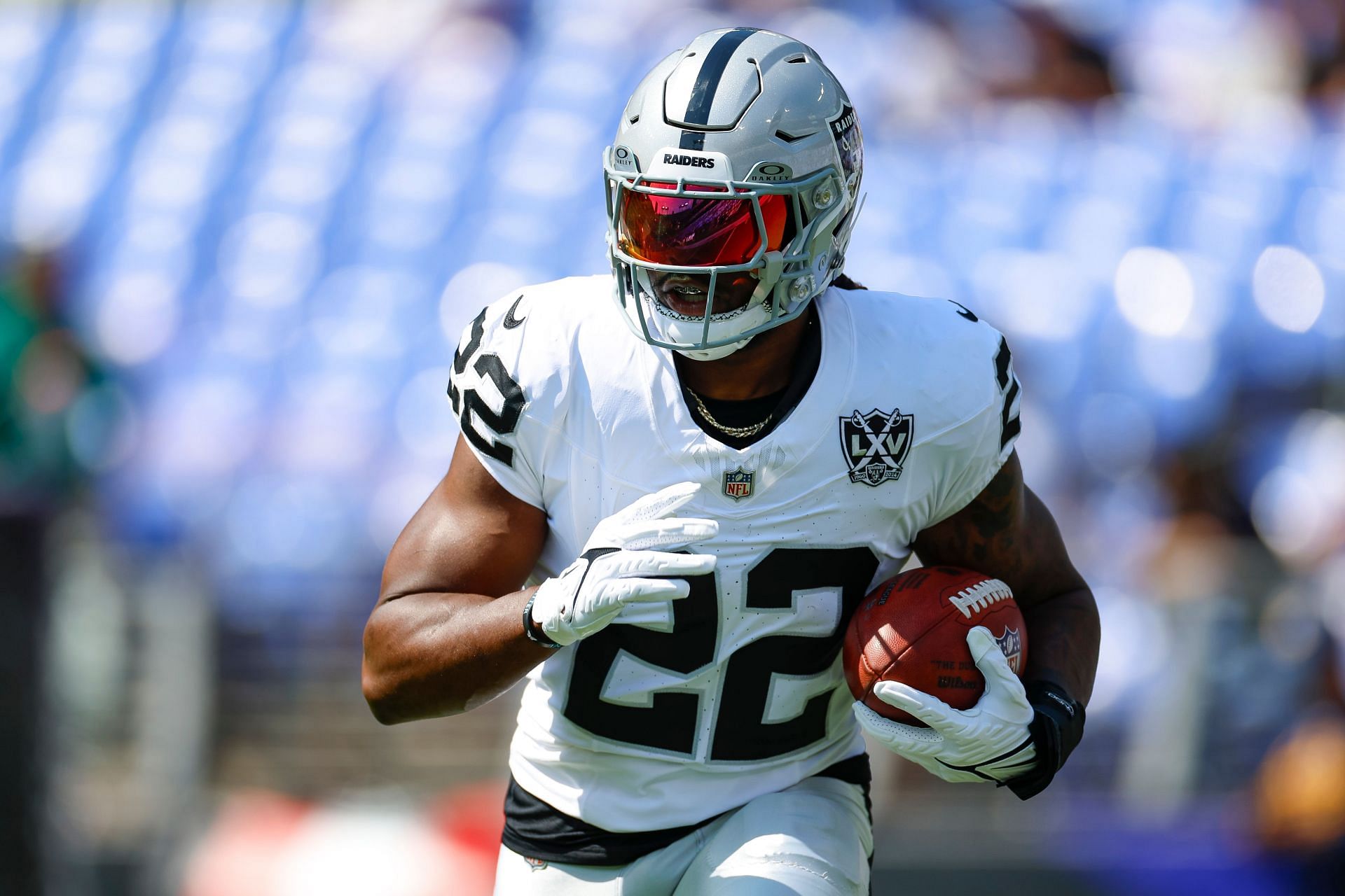 Alexander Mattison at Las Vegas Raiders vs. Baltimore Ravens - Source: Getty