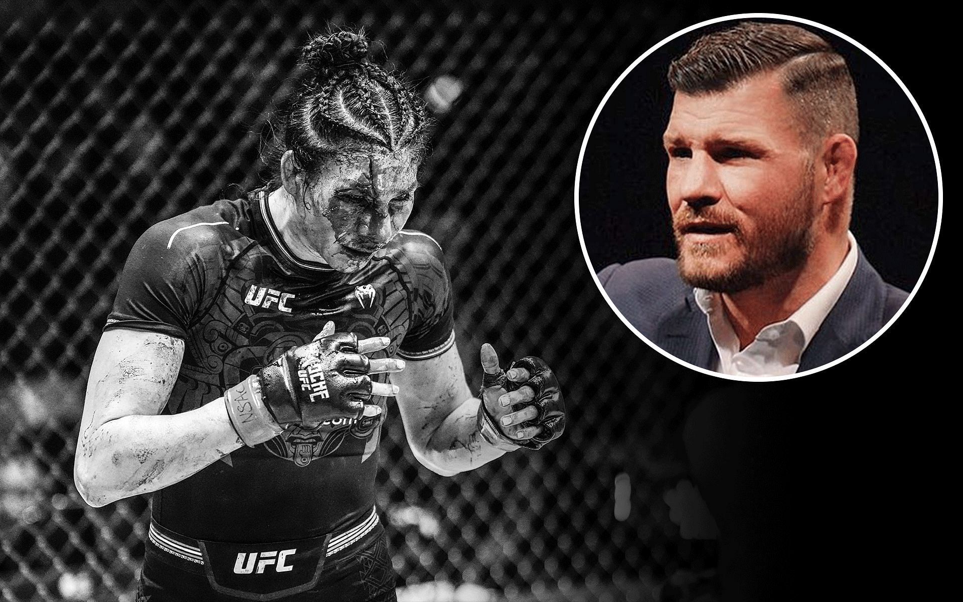 Michael Bisping (right) on fighter pay change after Irene Aldana