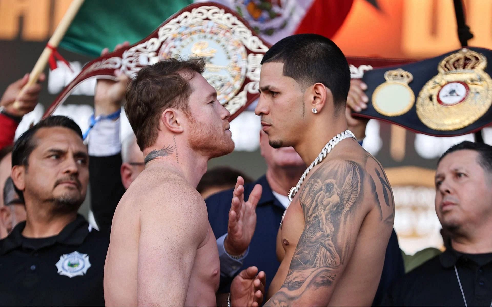 Canelo Alvarez and Edgar Berlanga locked horns on September 14 [Image courtesy: Getty]