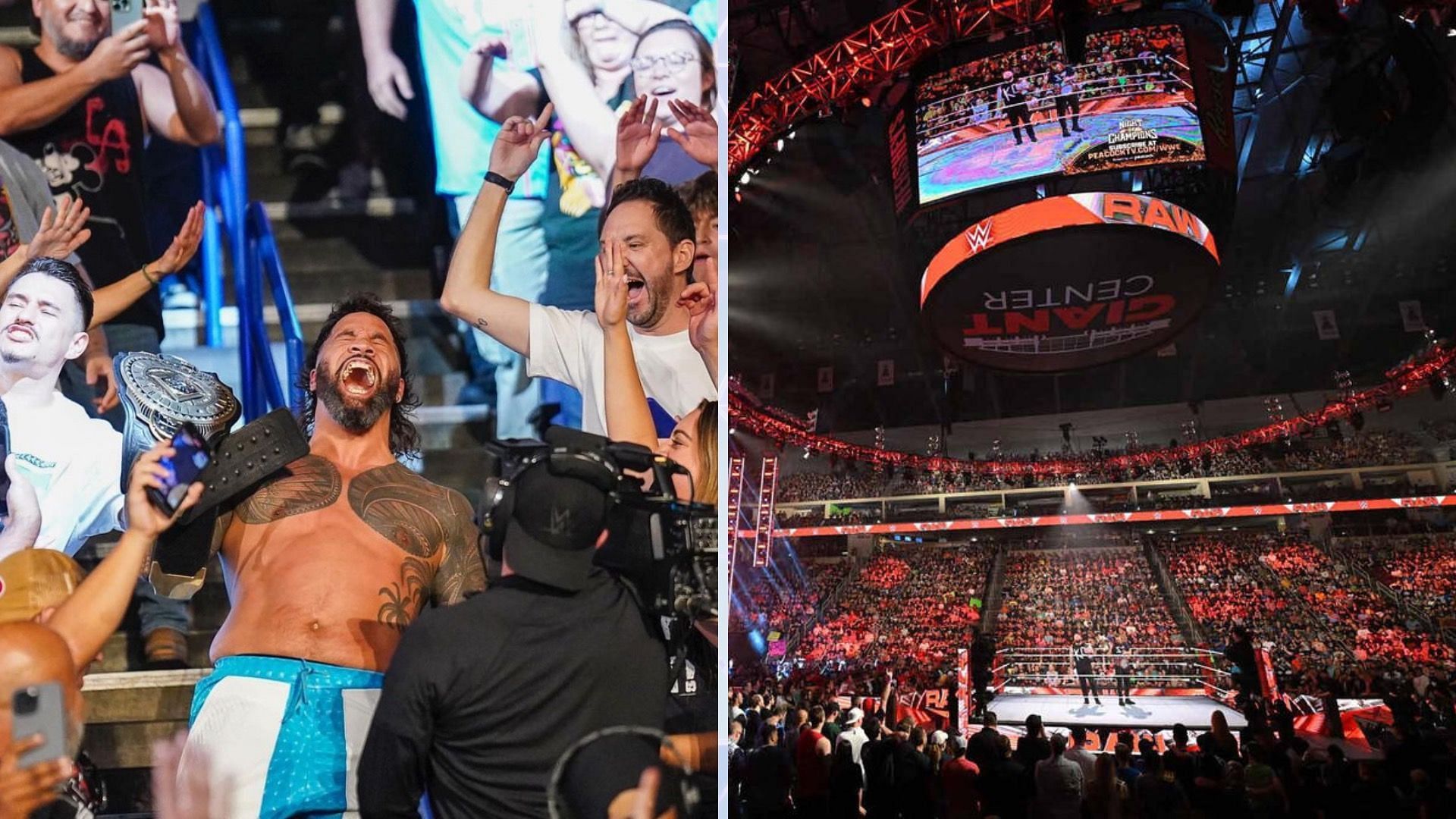 WWE RAW this week will be live from the Ford Center in downtown Evansville, Indiana [Image credits: instagram.com, wwe.com]