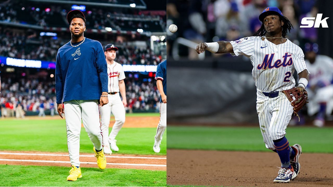 WATCH: Ronald Acu&ntilde;a Jr. playfully mocks brother Luisangel after Michael Harris II steals a hit with incredible catch