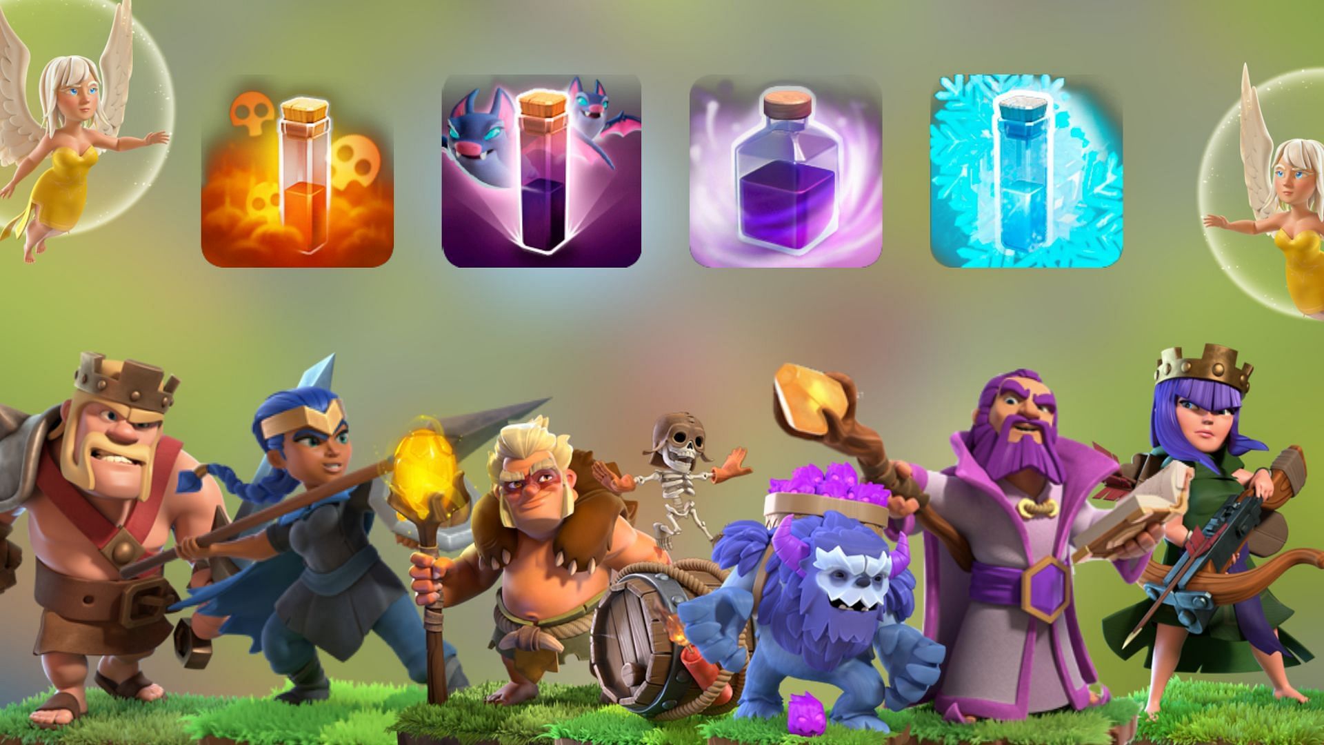 Druid Yeti Bats Smash attack strategy (Image via SuperCell)