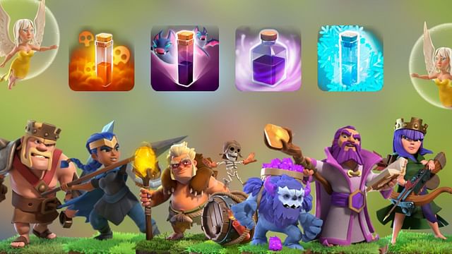 Clash of Clans: Clash of Clans Town Hall 14 Druid Yeti Bats Smash ...