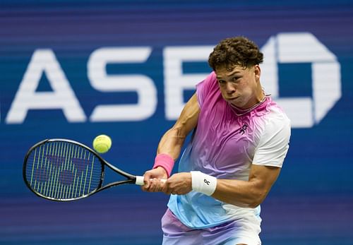 Ben Shelton in action at US Open 2024 (Source: Getty)