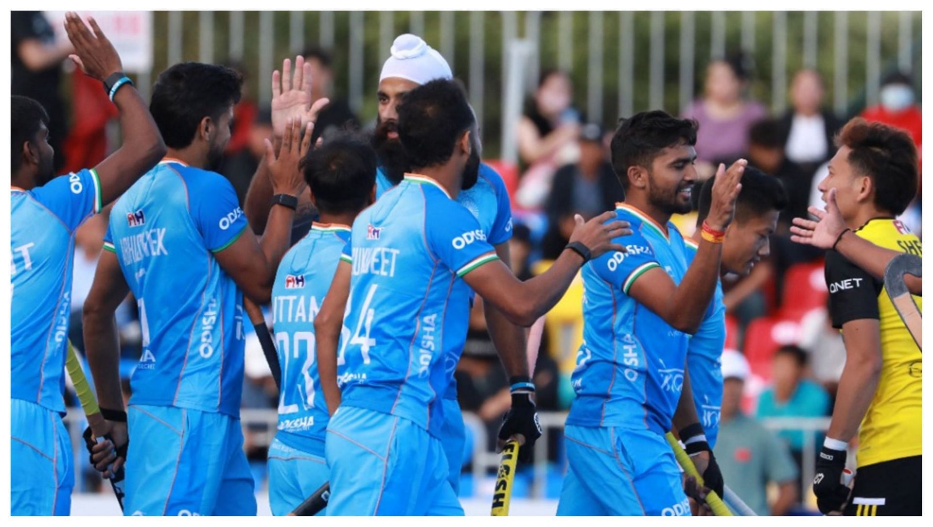 The Indians continued their unbeaten run at the ACT in Hulunbuir, China - Source:  Hockey India