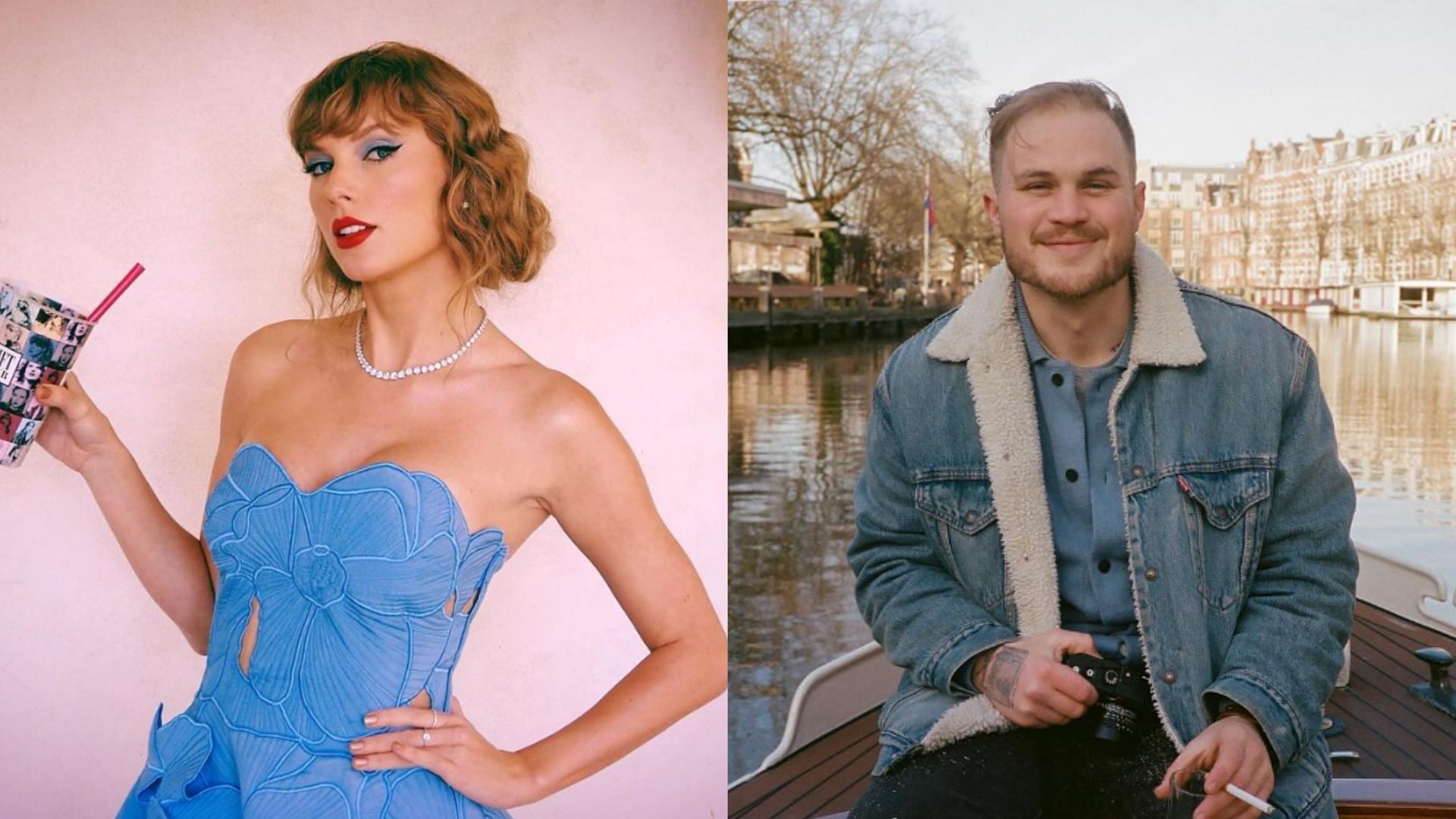 Zach Bryan garners backlash online after seemingly dissing Taylor Swift on X (Image via taylorswift and zachlanebryan/Instagram)