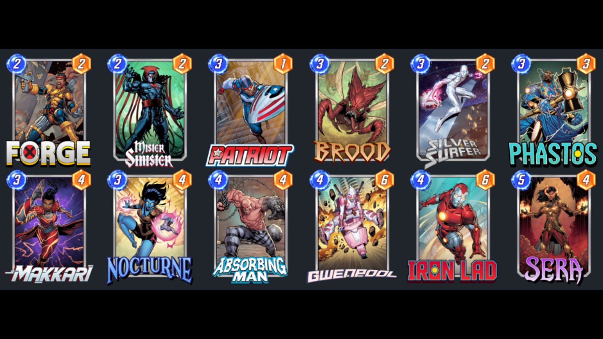 Gwenpool x Iron Lad deck (Image via Nuverse)