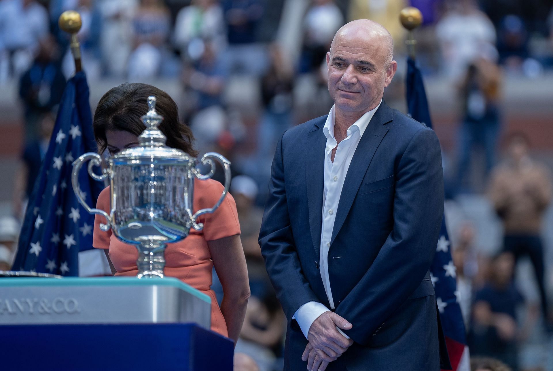 Andre Agassi at the US Open 2024. (Photo: Getty)