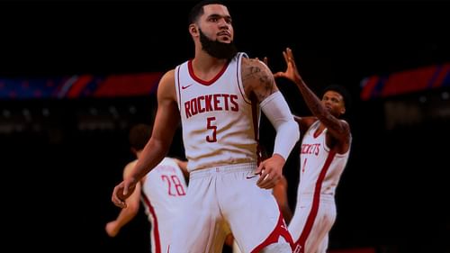 Fred VanVleet in Houston Rockets jersey (Image via 2K Games)