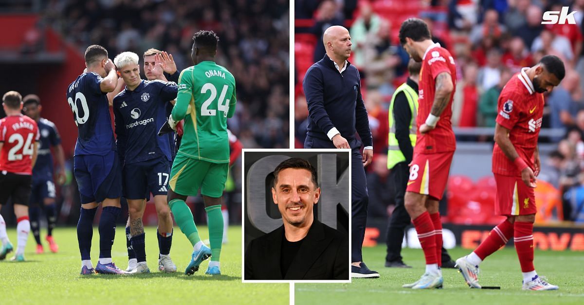 Gary Neville shares hilarious reaction video after Manchester United win and Liverpool lose in Premier League