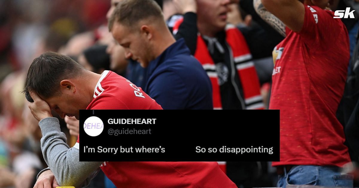 Fans unhappy as Manchester United star benched for PL clash against Liverpool. (Picture Credits: Getty, Twitter - @guideheart)