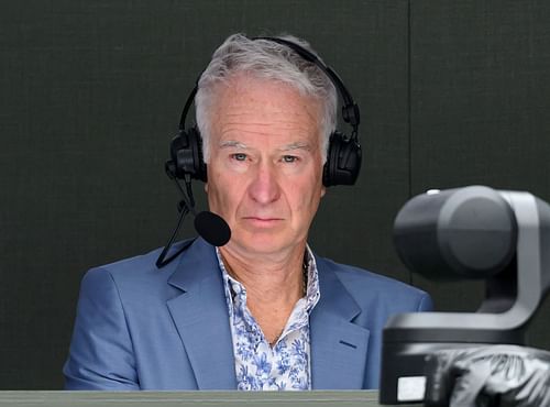 John McEnroe commentating at Wimbledon 2024 (Image Source: Getty)