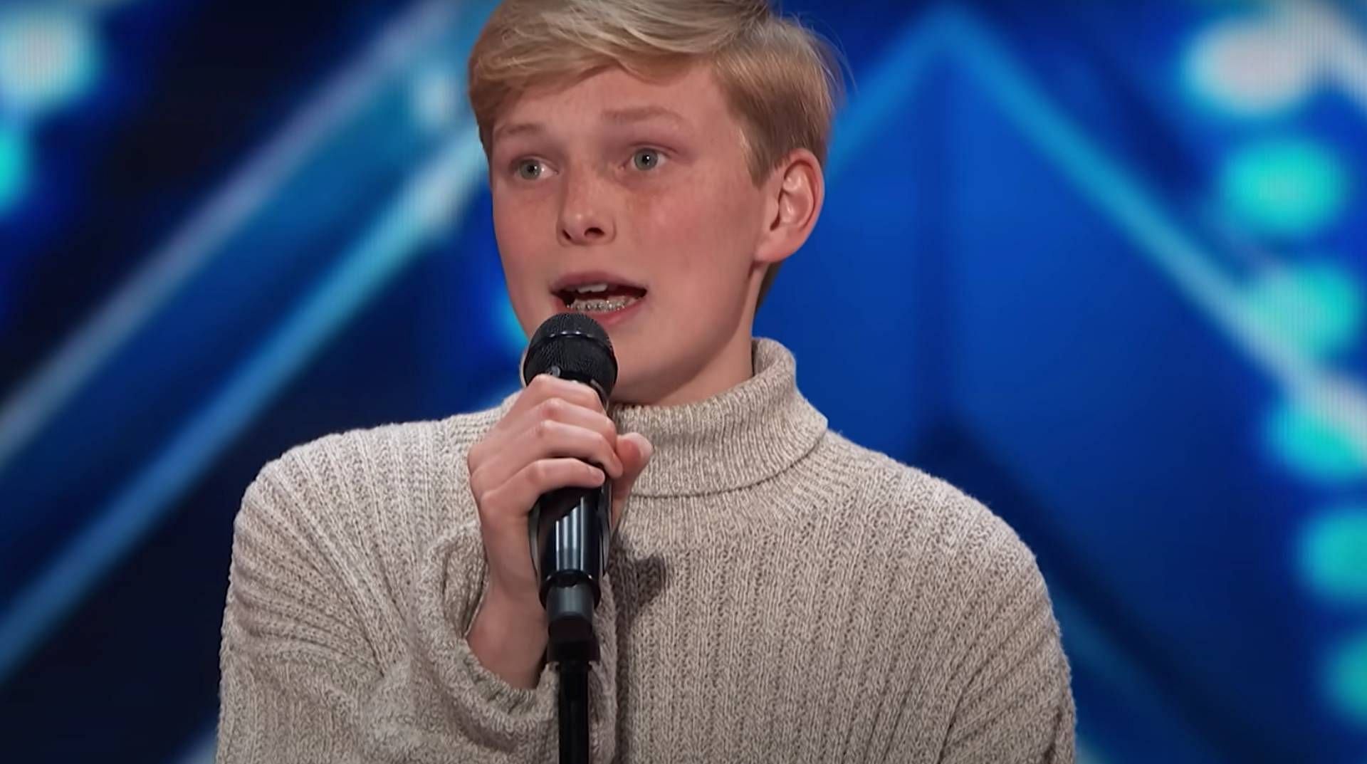 Reid Wilson audition - AGT (image via youtube\ America