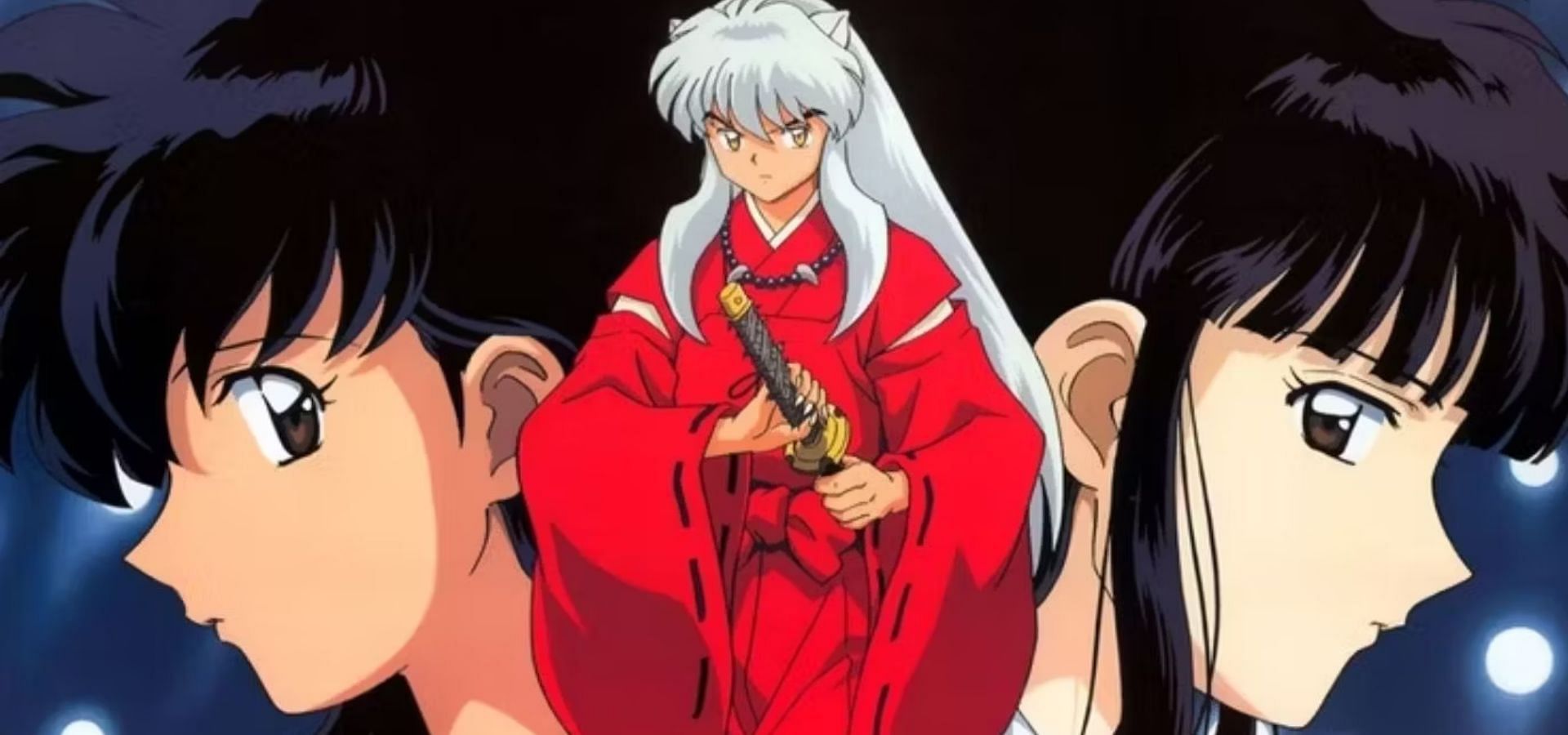 Inuyasha, Kagome and Kikyo from Inuyasha (Image via Sunrise)