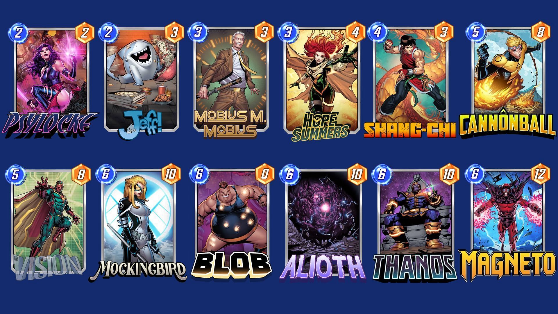 The Eva Cannonball Deck in Marvel Snap (Image via Nuverse)