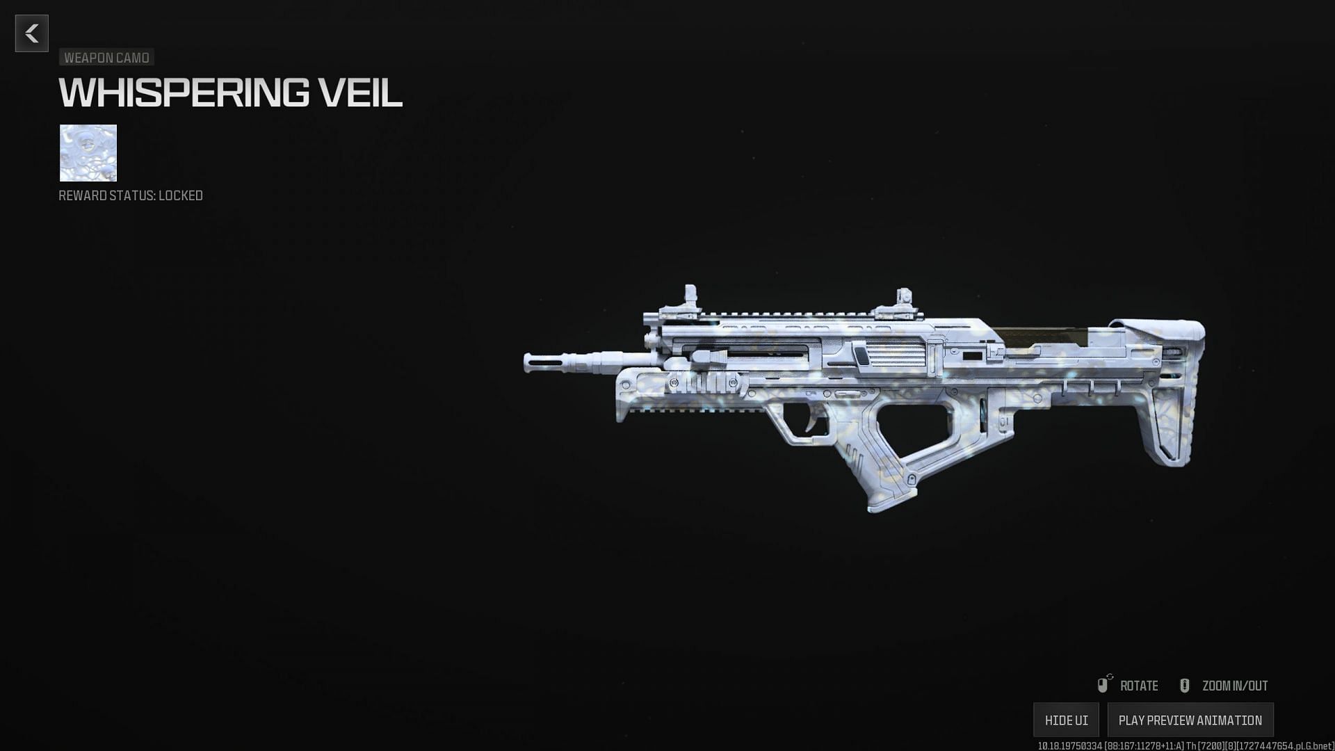 The Whispering Veil weapon camo (Image via Activision)