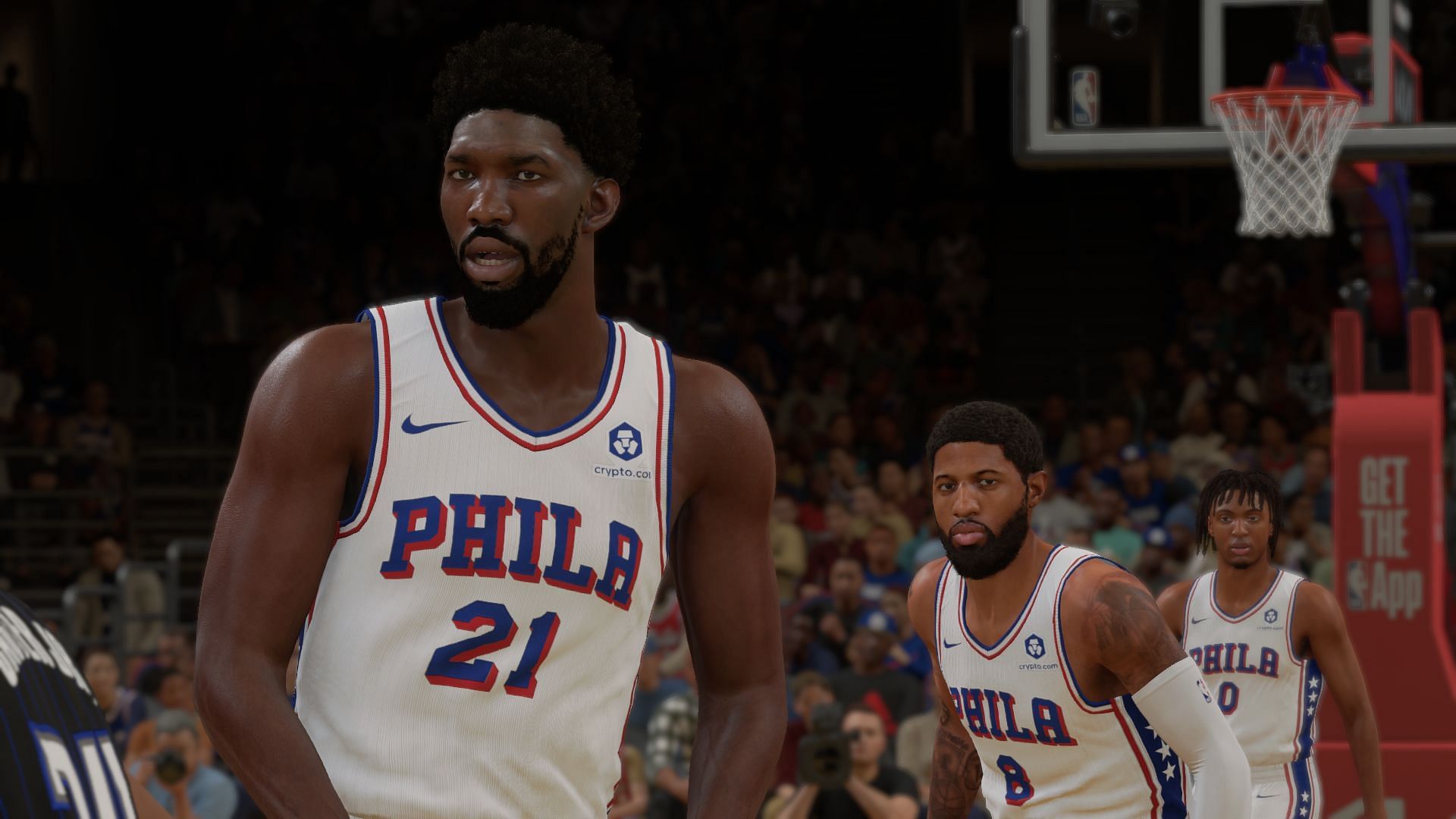 Philadelphia 76ers in action (Image via 2K Games)