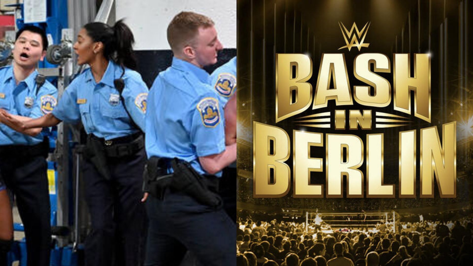 Fan gets arrested after Bash in Berlin (Image Credits: WWE.com)