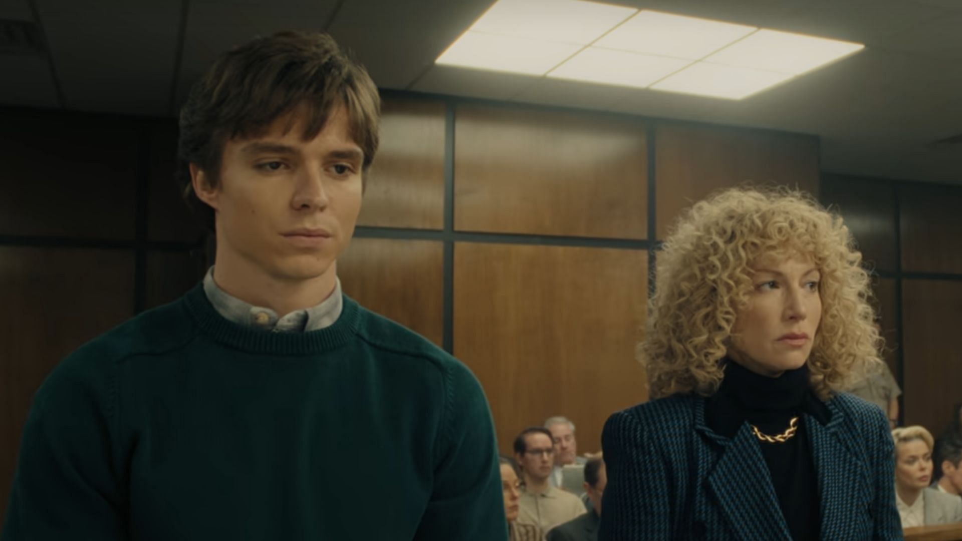 Did Lyle Menendez wear a wig during his trial? (Image via Netflix)