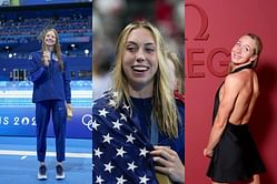 Gretchen Walsh, Kate Douglass, Paige Madden and other Olympic swimmer throw first pitch in game between Washington Nationals & Philadelphia Phillies