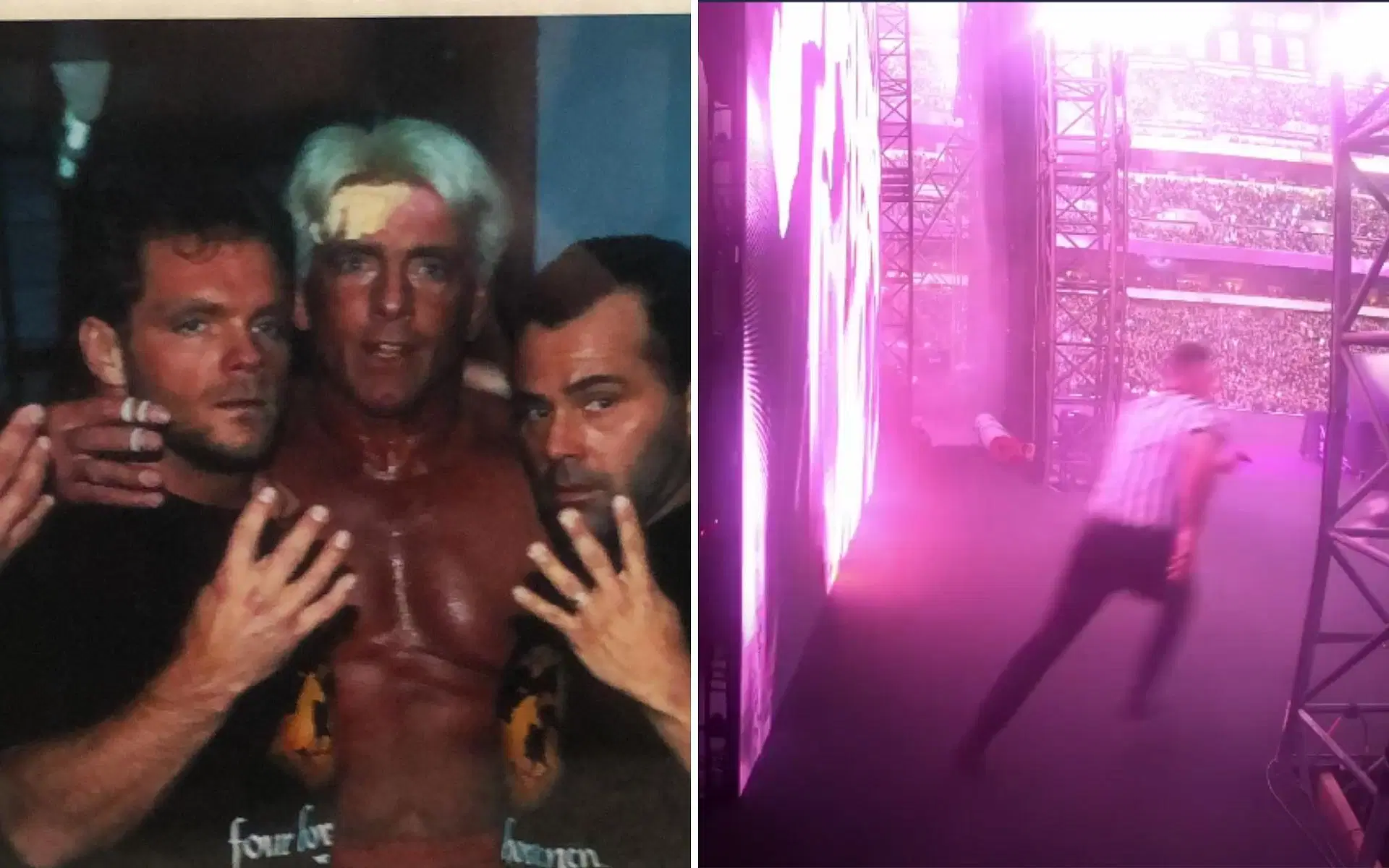(Pic Courtesy: @davidbenoit1 on Instagram and WWE on YouTube)