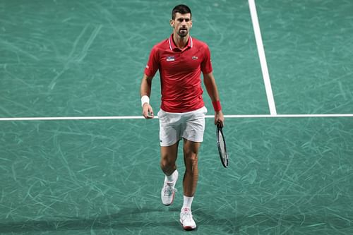 Novak Djokovic at the Davis Cup Finals 223. (Photo: Getty)