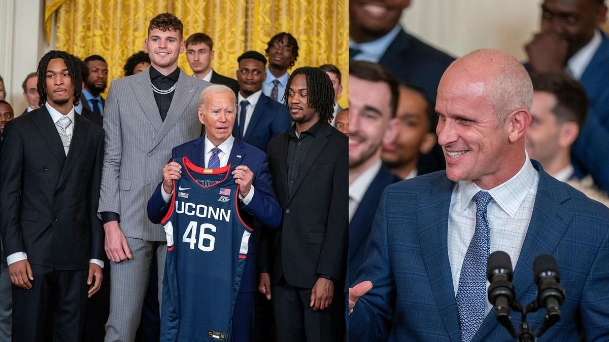 Dan Hurley e gli UConn Huskies alla Casa Bianca (Crediti immagine: IMAGN)