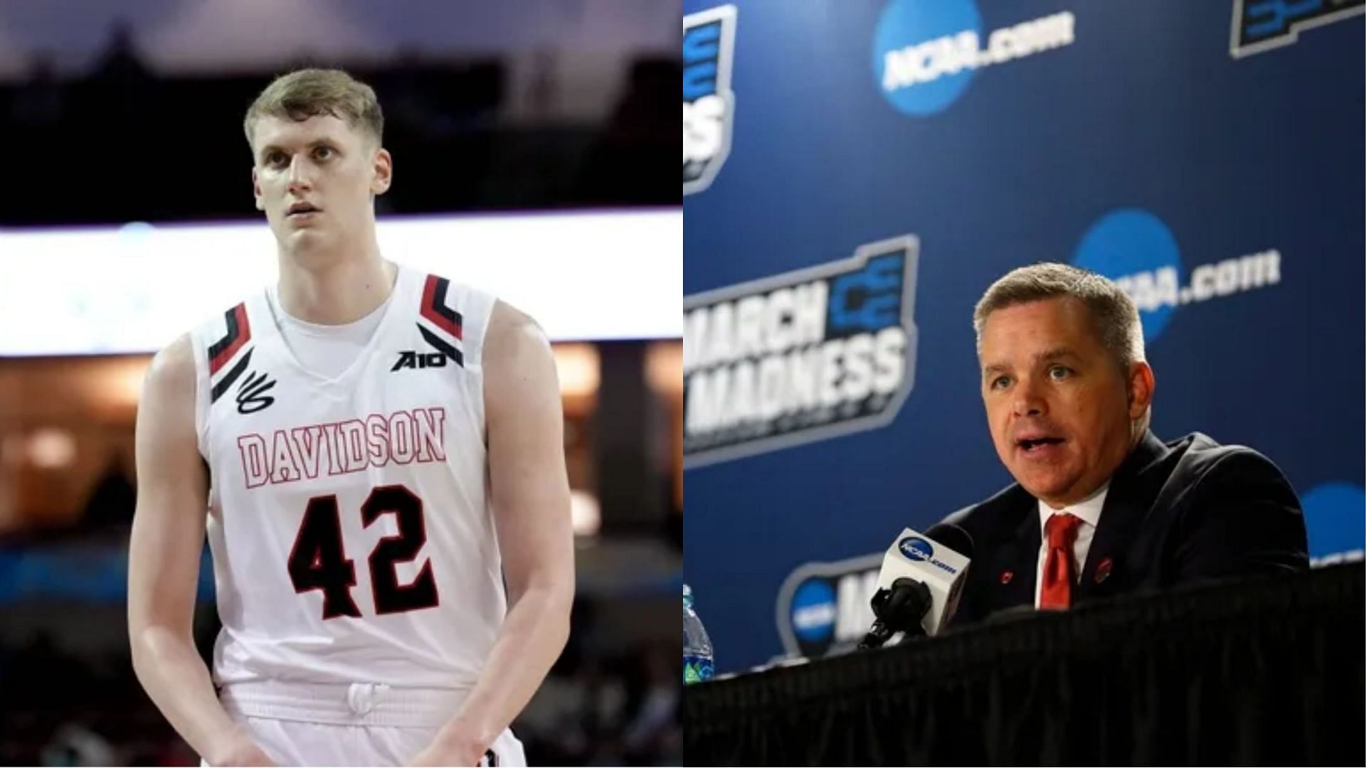 Transfer forward David Skogman and new DePaul coach Chris Holtmann (Image Source: IMAGN)