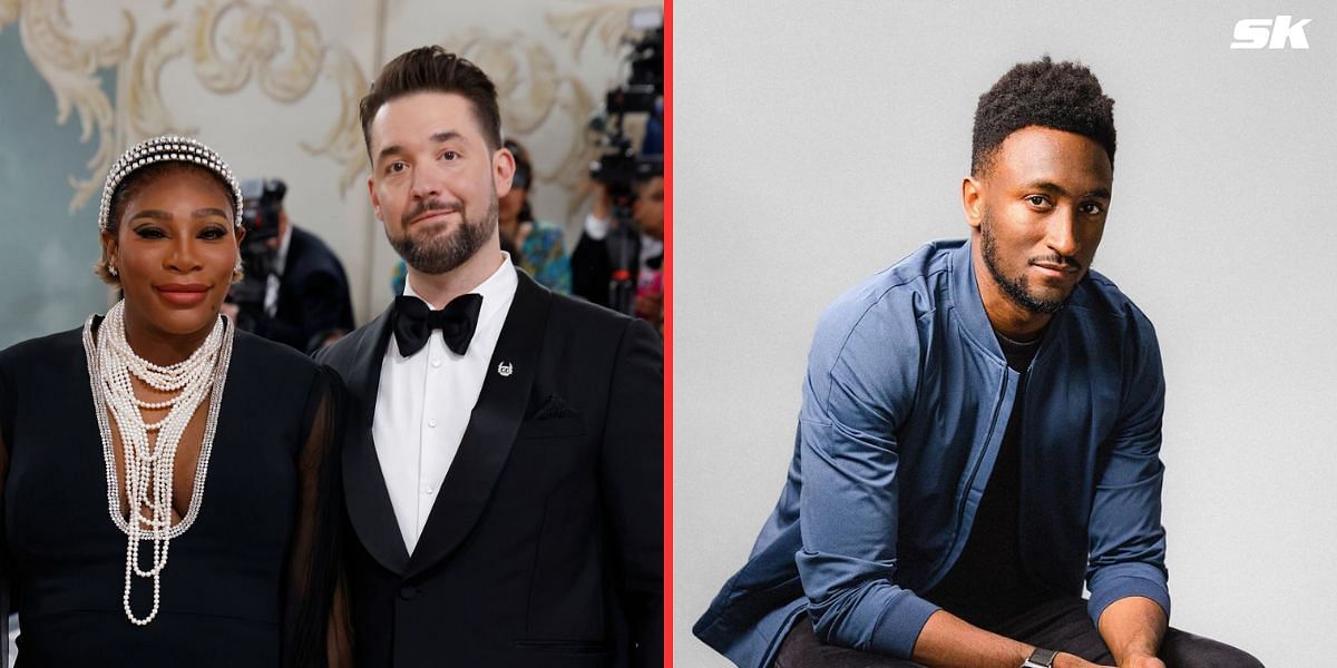 Serena Williams and Alexis Ohanian (L), Marques Brownlee (R) (Source: Getty Images; @mkbhd on Instagram)