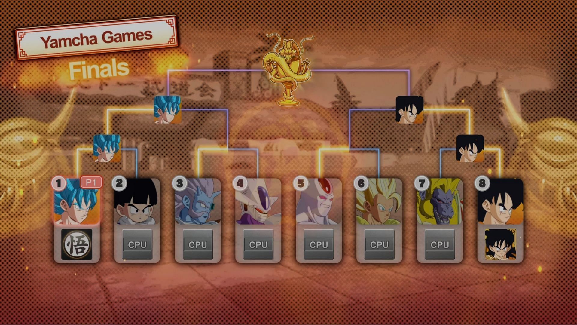 That&#039;s right - Yamcha defeated Oozaru Baby from GT. (Image via Bandai Namco)