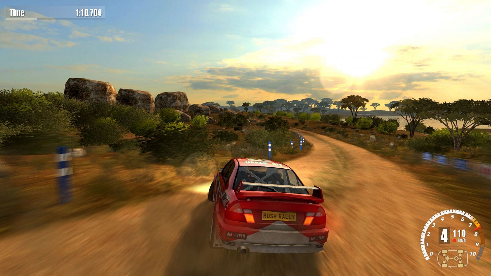 Rush Rally 3 now has a cross-platform real-time multiplayer mode. (Image via Brownmonster Limited)