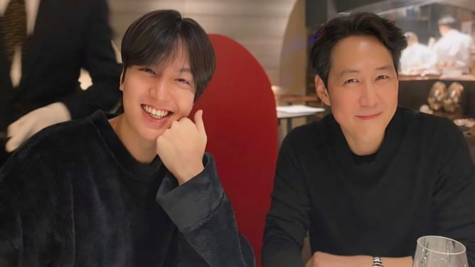 Actor Lee Jung-jae seen holding hands with Lee Min-ho in a recently posted picture goes viral online