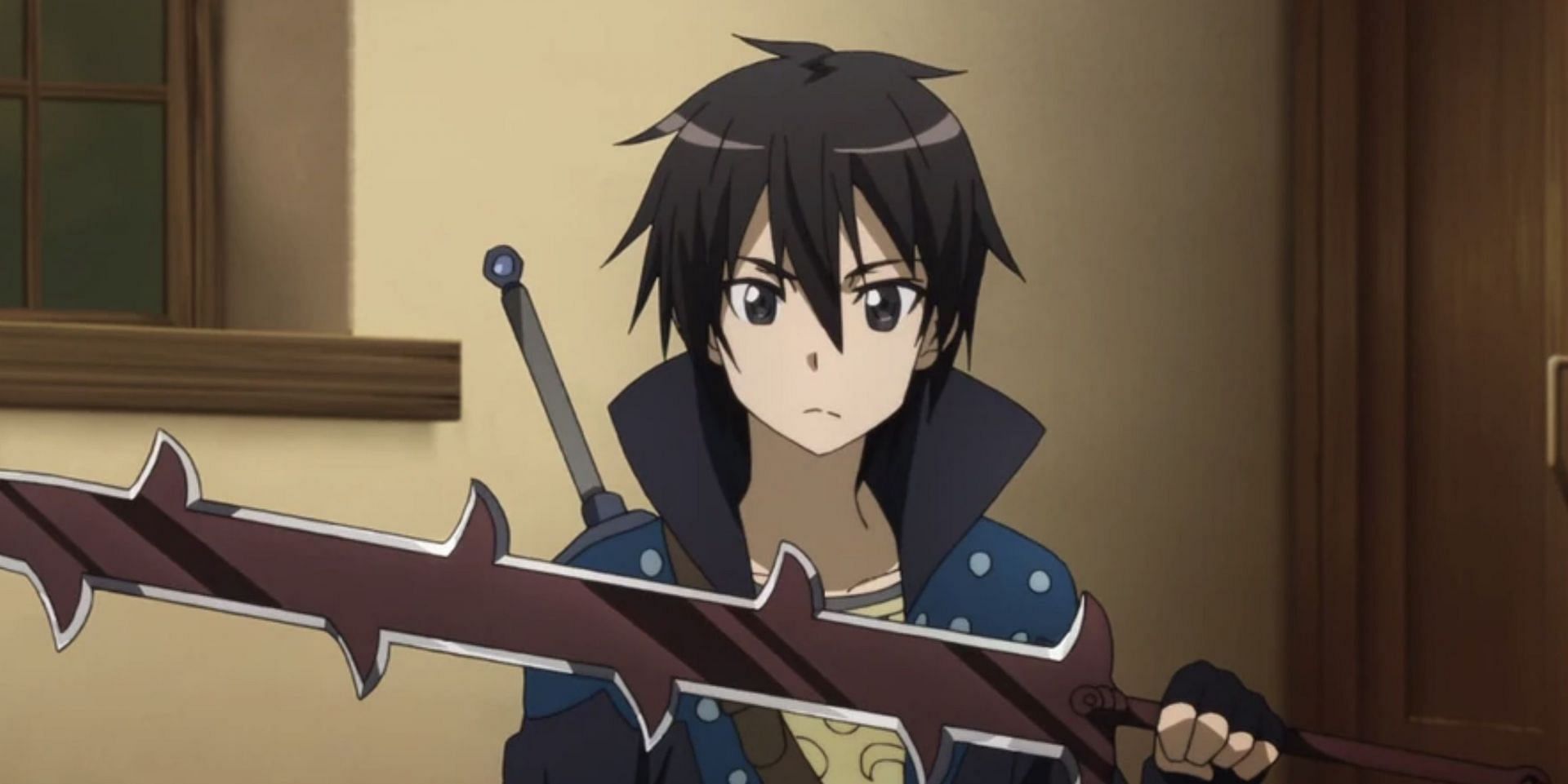 Kirito as seen in anime (Image via A-1 Pictures)