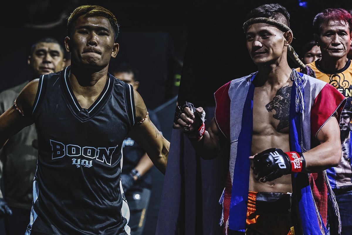 (From left) Muay Thai strikers Kulabdam and Suablack.